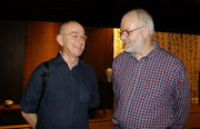 Simon Child (right) with Zarko Andricevic (left)